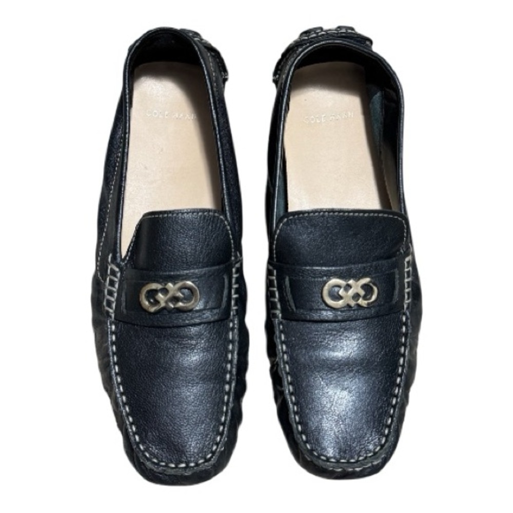 ❌SOLD❌ COLE HAAN Women’s Shelby Leather Driver Loafers, Black Sz 8 - Picture 3 of 6
